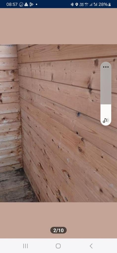 Houtblokprofielen uit afbraak  28mm dik op 145mm, etcetera., Doe-het-zelf en Bouw, Hout en Planken, Gebruikt, 25 tot 50 mm, Grenen