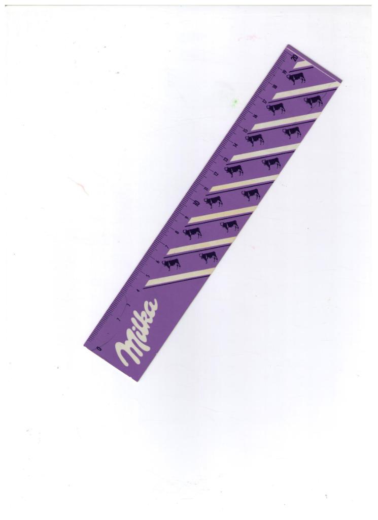 Latte publicitaire de 20 cm Chocolat MILKA, plastique mou, Collections, Envoi, Comme neuf