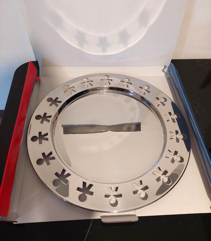 Alessi Girotondo dienblad, Huis en Inrichting, Woonaccessoires | Dienbladen, Ophalen, Nieuw, Rond, Metaal