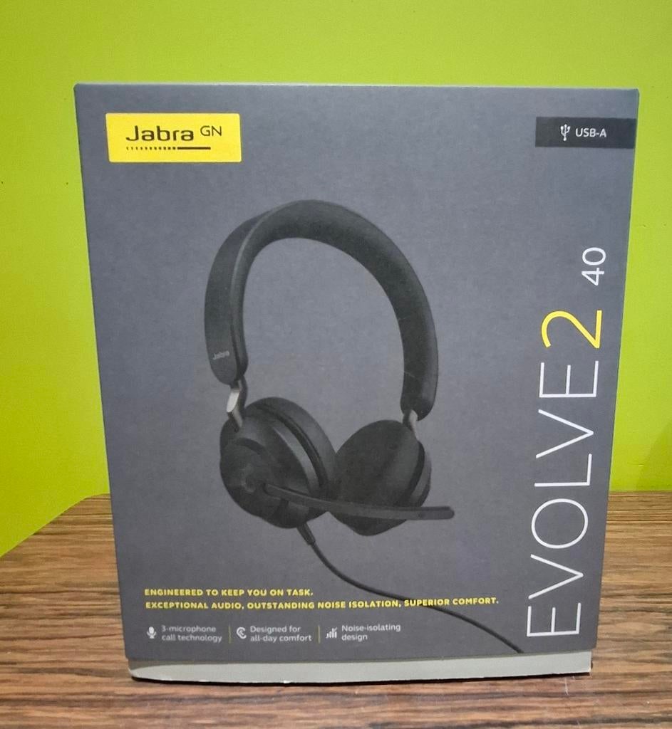 Casque de bureau Jabra Evolve2 40 - NOUVEAU, Enlèvement ou Envoi, Neuf
