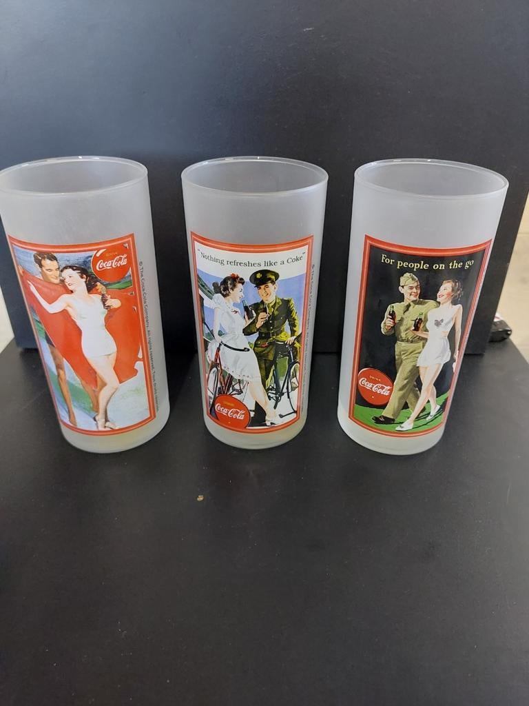 Verres de collection Coca Cola, Enlèvement ou Envoi, Comme neuf, Verre à soda