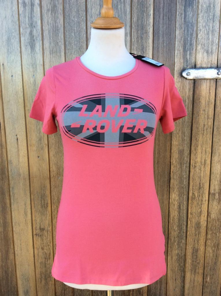 *PROMO* Landrover Ladies Union Jack T-shirt Roos, Nieuw, Korte mouw, Roze, Ophalen