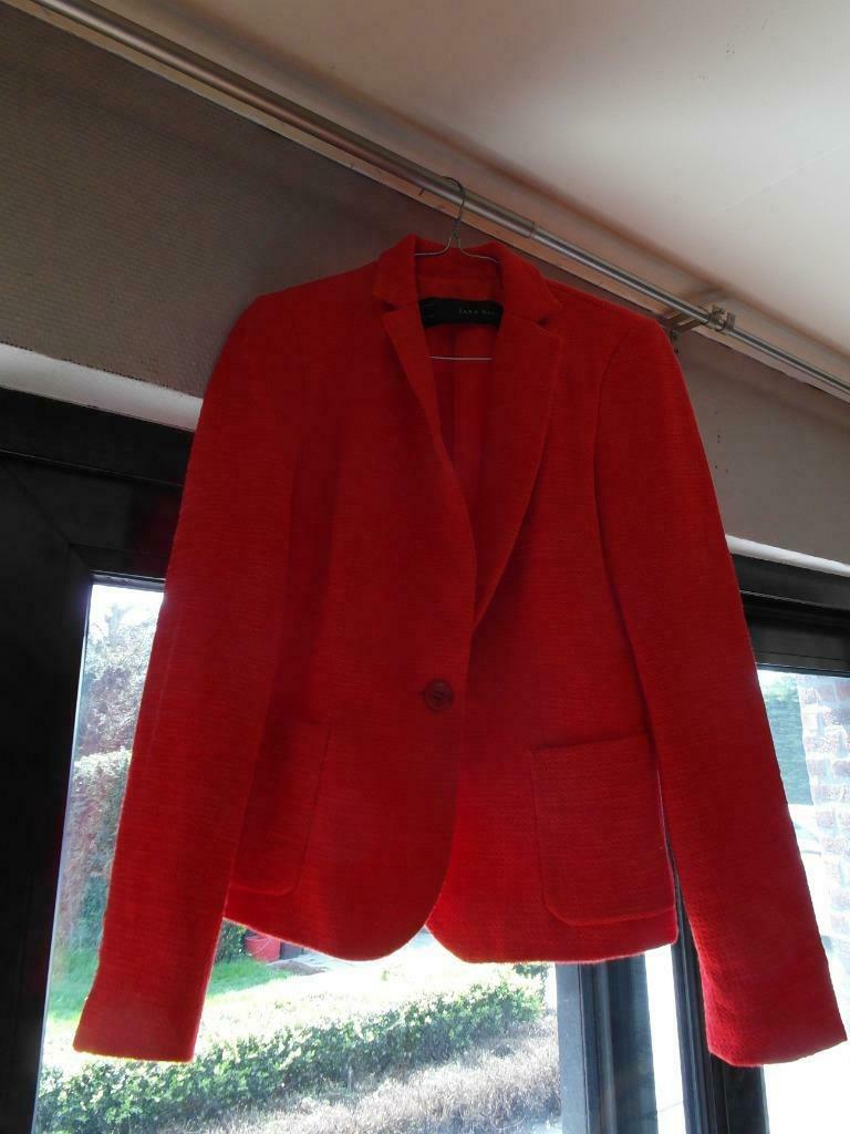 ZARA JAS M SMAL, Kleding | Dames, Ophalen of Verzenden, Zo goed als nieuw, Maat 36 (S), Rood