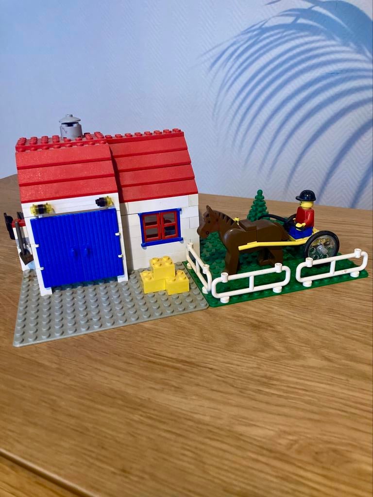 Lego 6355 Classic Town - Derby Trotter Paardenstal en Ruiter, Ophalen of Verzenden, Gebruikt, Lego