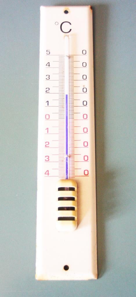 Vintage Thermometer Uit Emaille / Jaren 60, Ophalen of Verzenden, Zo goed als nieuw