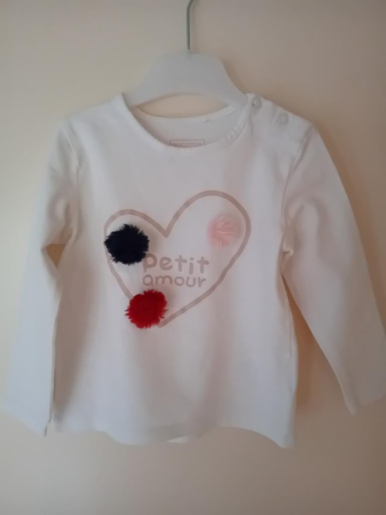 Longsleeve petit amour, Enfants & Bébés, Vêtements enfant | Taille 92, Enlèvement ou Envoi, Chemise ou À manches longues, JBC