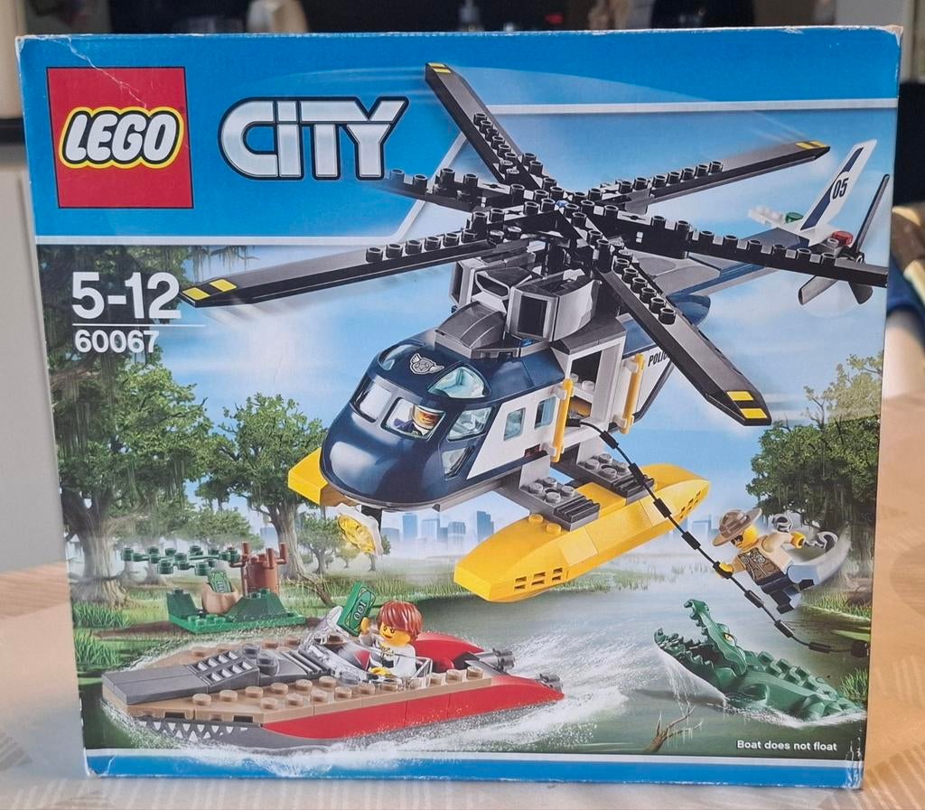 LEGO CITY Helikopter- Achtervolging set 60067, Ophalen of Verzenden, Lego