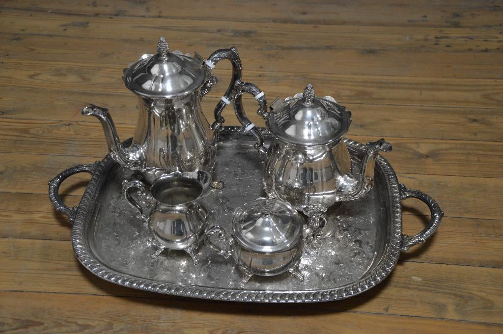 Leonard Silverplate verzilverd thee servies, Antiek en Kunst, Ophalen of Verzenden