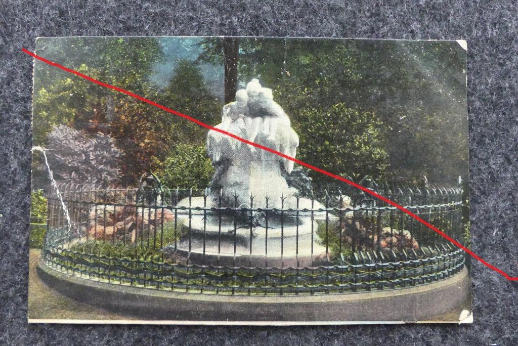 Postkaart 17/1/1913 Düsseldorf Blondatbrunnen, Duitsland, Ophalen of Verzenden, Voor 1920, Gelopen, Duitsland