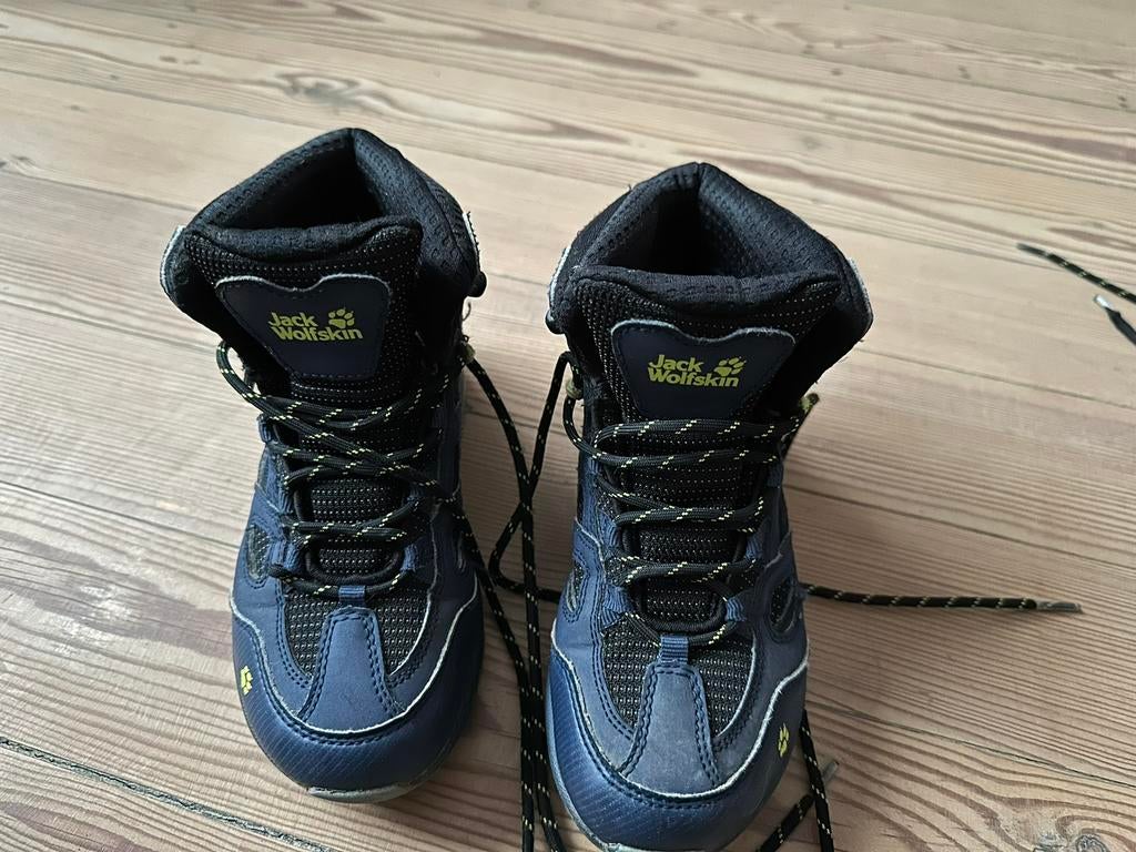 Jack wolfskin kinder wandelschoenen  blauw maat 31, Ophalen, Gebruikt