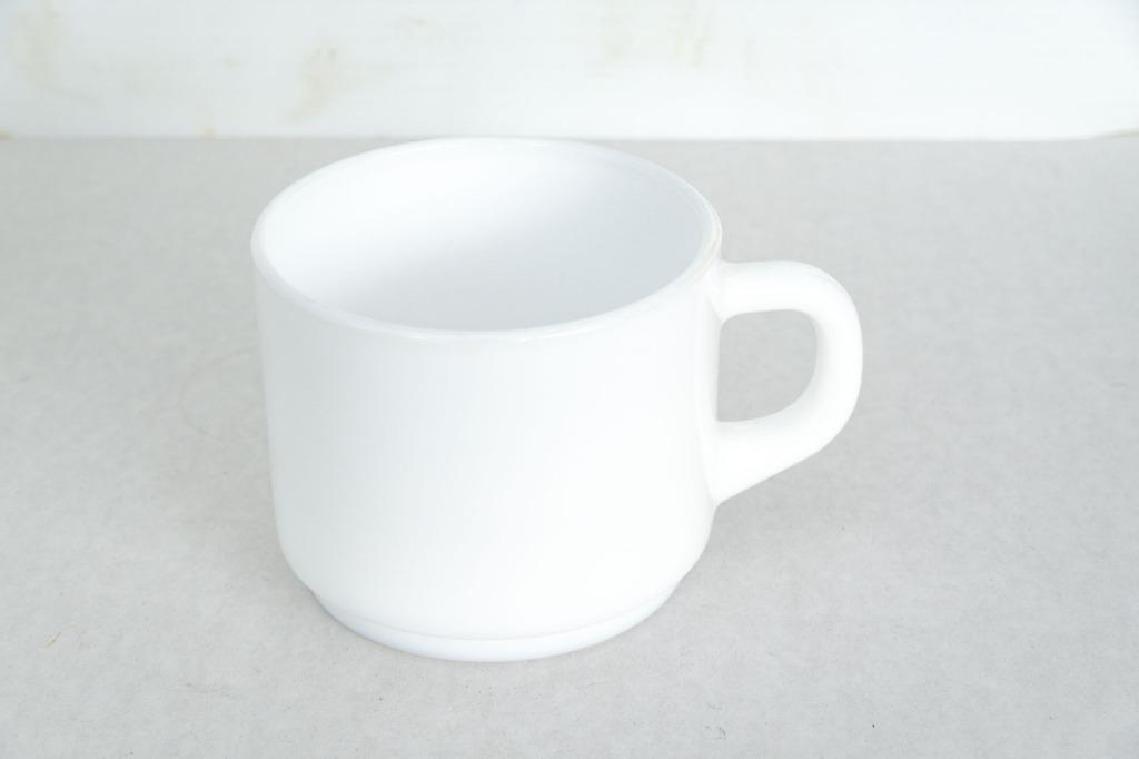 5 witte koffietassen, Enlèvement ou Envoi, Comme neuf, Autres styles, Porcelaine