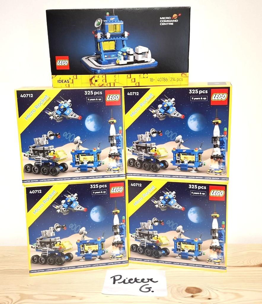 40712 - 40786 - Lego GWP Micro Space sets - Nieuw & Sealed, Kinderen en Baby's, Speelgoed | Duplo en Lego, Nieuw, Lego, Complete set