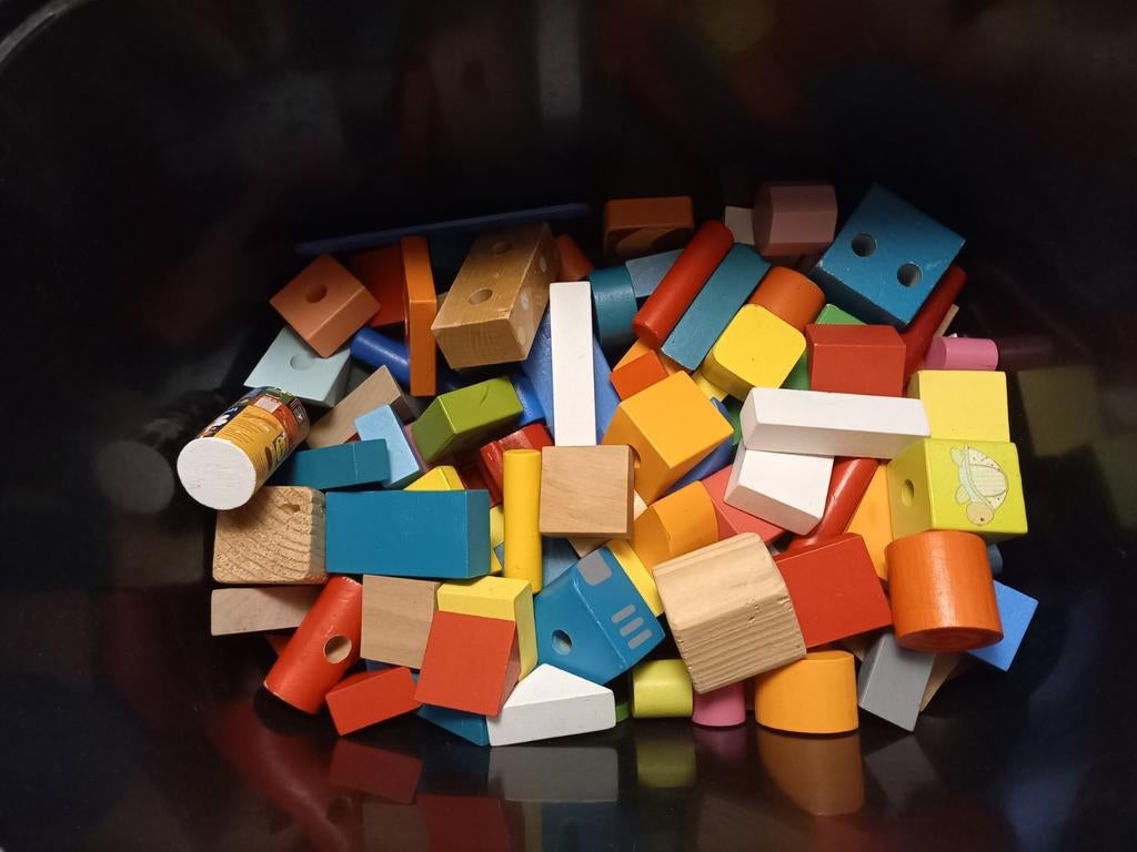 Blocs en bois, Enlèvement, Utilisé