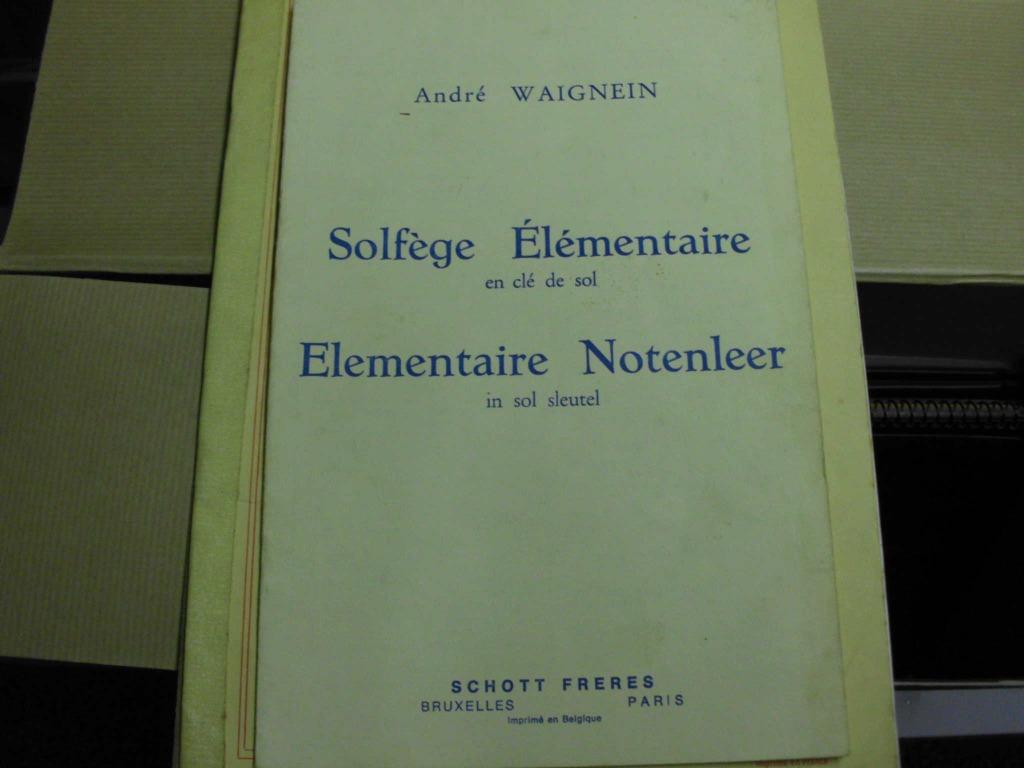 Elementaire Notenleer in sol sleutel A.Waignien, A. Waignien, Overige onderwerpen, Ophalen, Gelezen