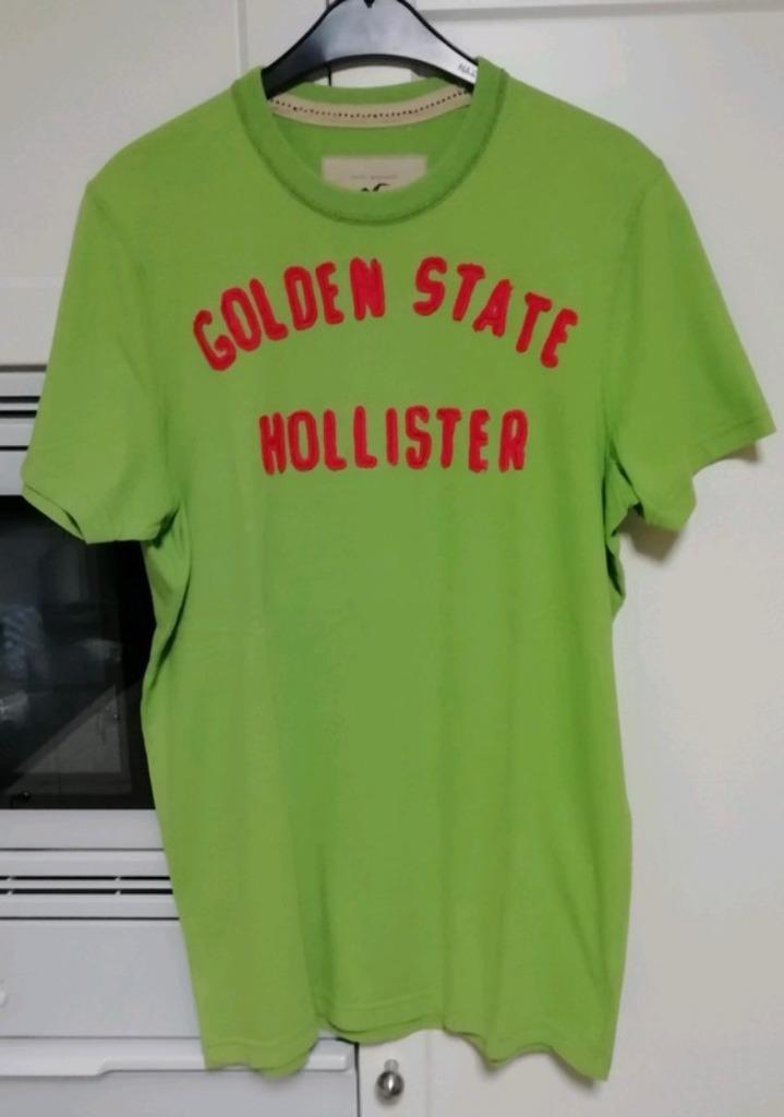 Hollister limoengroene T-shirt heren L, Maat 52/54 (L), Ophalen of Verzenden, Zo goed als nieuw, Hollister