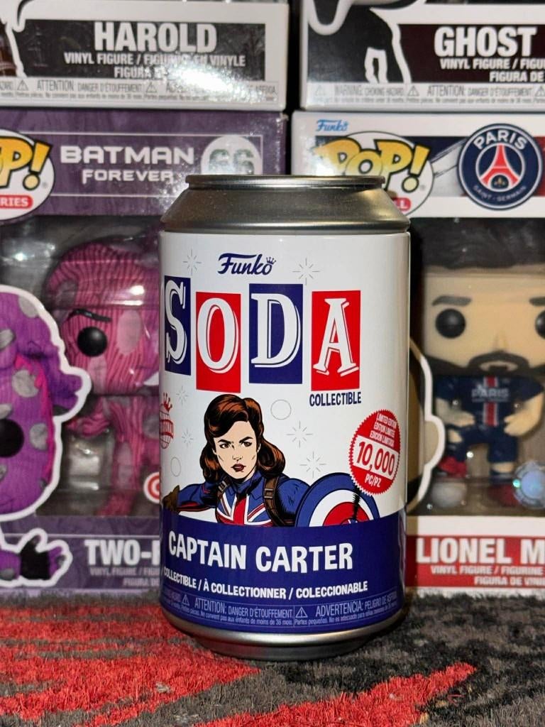 Funko Pop Soda Marvel Captain Carter, Enlèvement, Comme neuf