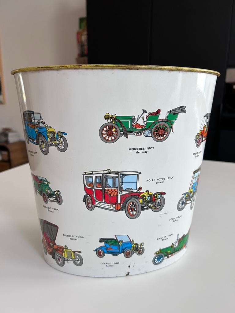 Vintage vuilbakje prullenmand Worcester ware, Enlèvement ou Envoi, Utilisé, Métal