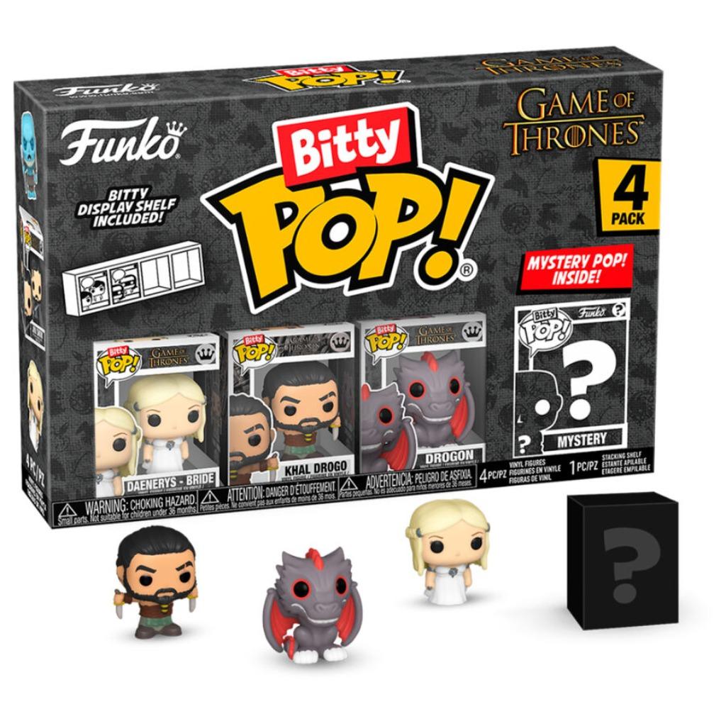 Bitty POP Game Of Thrones 4Pack-Daenerys, Khal Drogo, Drogon, Neuf, Enlèvement ou Envoi, Funko, Supportemea@funko.com