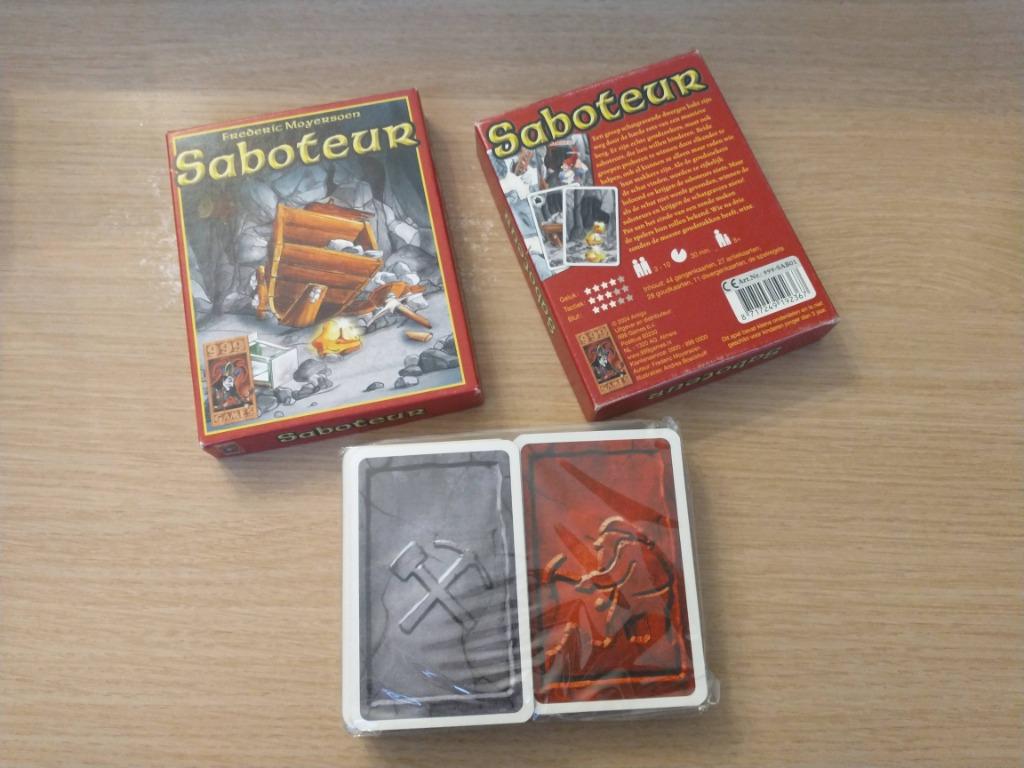 Gezelschapsspel 'Saboteur' - 999games, Hobby en Vrije tijd, Ophalen of Verzenden, Nieuw, 999 Games