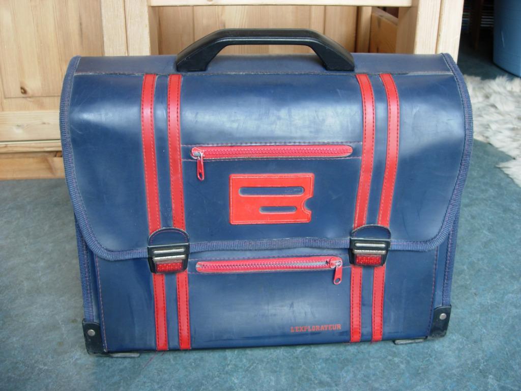 Sac d'école vintage pour enfant L'explorateur, 40 à 50 cm, Enlèvement ou Envoi, Autres couleurs, Utilisé