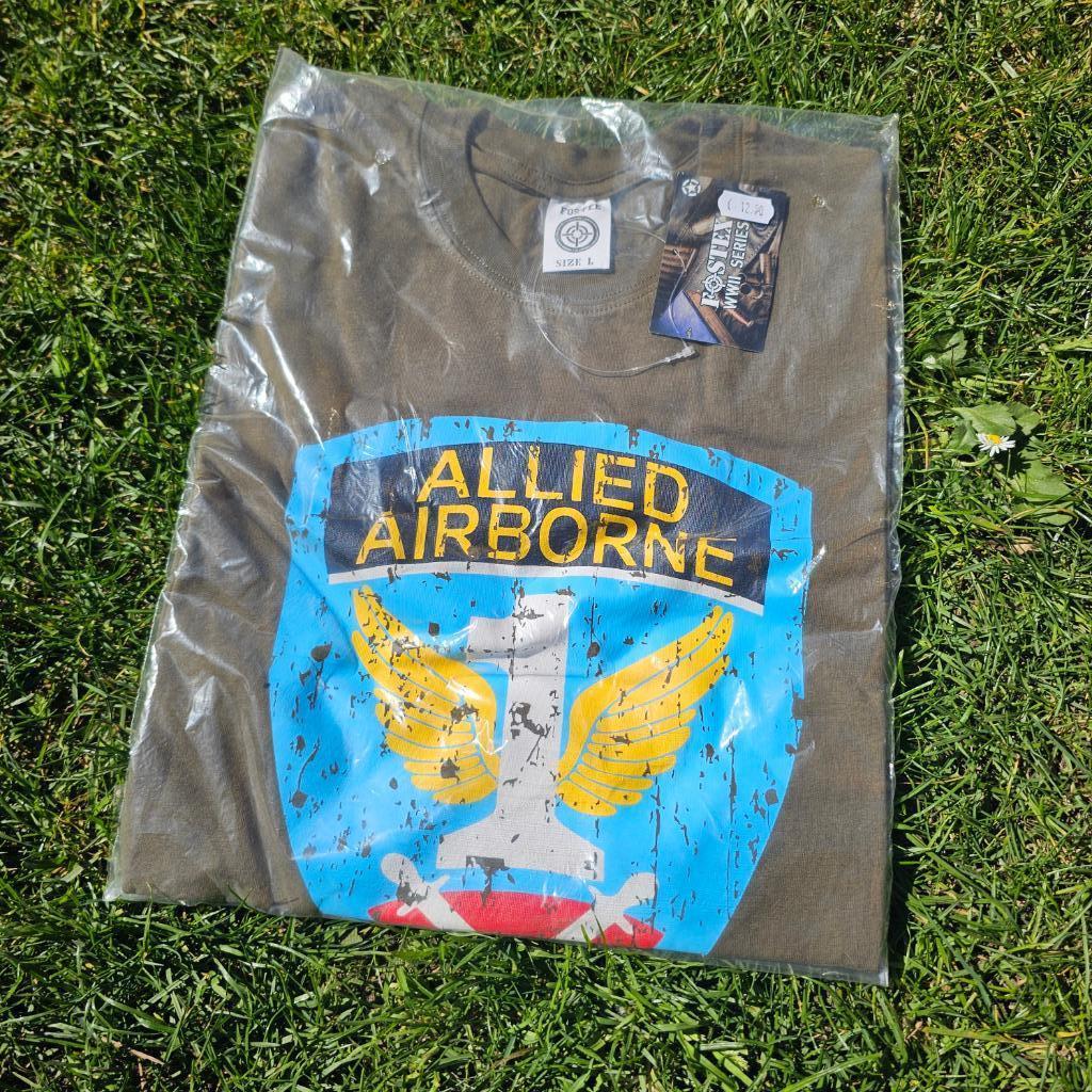 T-shirt Allied Airborne, Verzamelen, Ophalen of Verzenden, Landmacht, Kleding of Schoenen