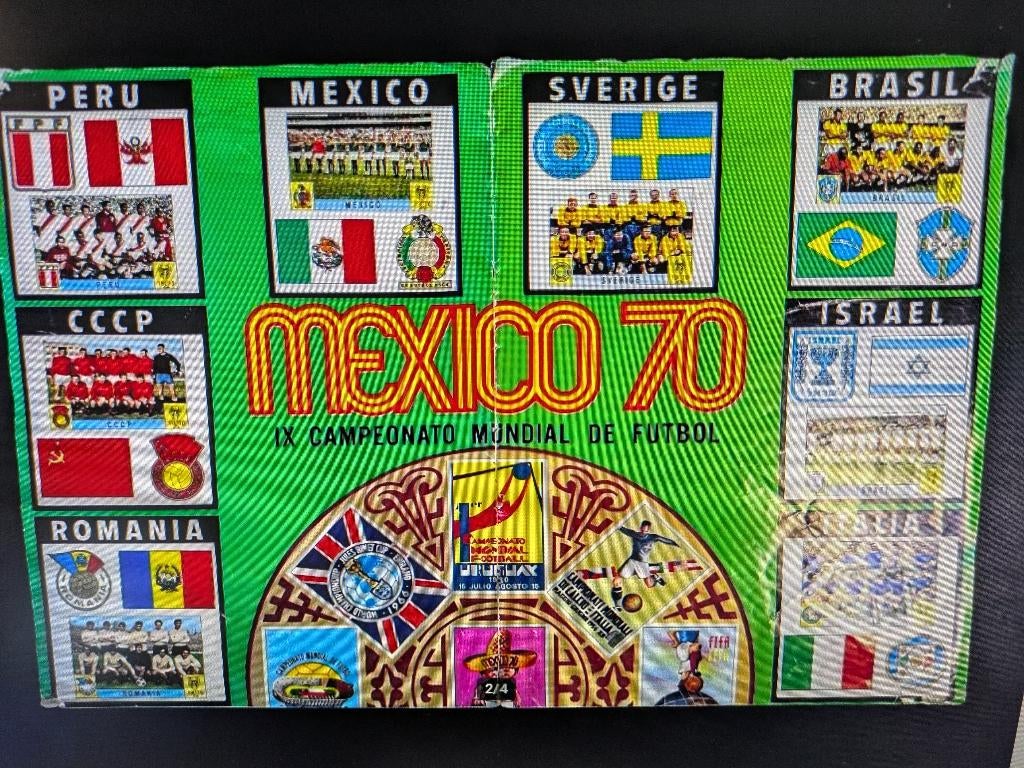 PANINI REKLAME POSTER WORLD CUP MEXICO 70 VOETBAL uniek !!!, Verzamelen, Verzenden