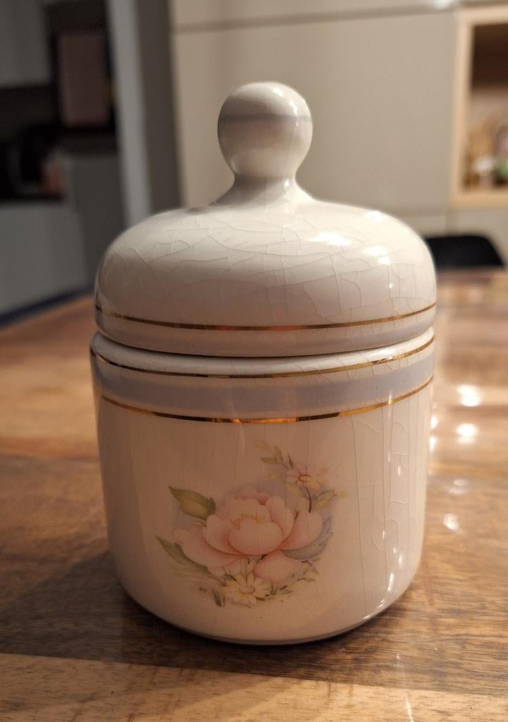 Limoges met hand geschilderd potje, Ophalen of Verzenden