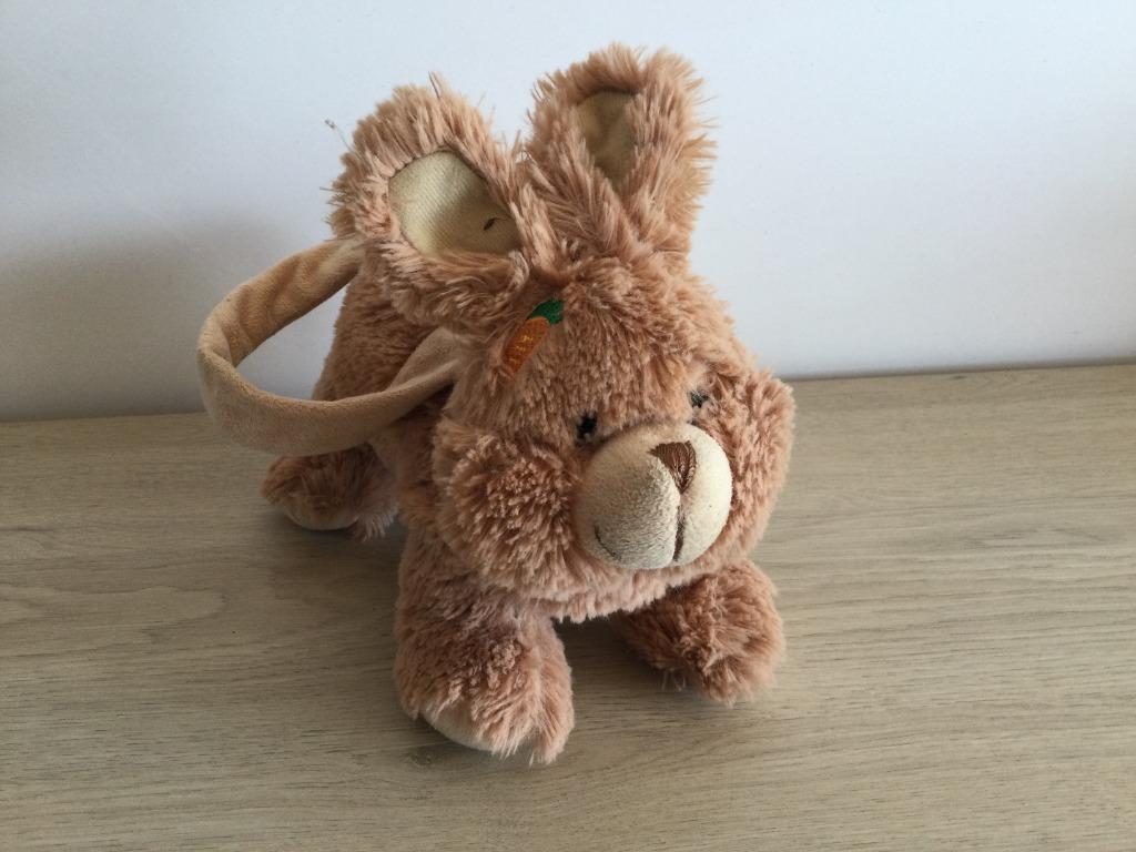 Knuffel tasje konijn, Ophalen of Verzenden, Konijn