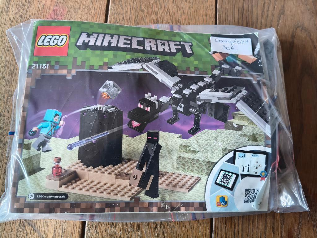 Lego Minecraft 21151 De strijd van het einde, Ophalen of Verzenden, Gebruikt, Lego