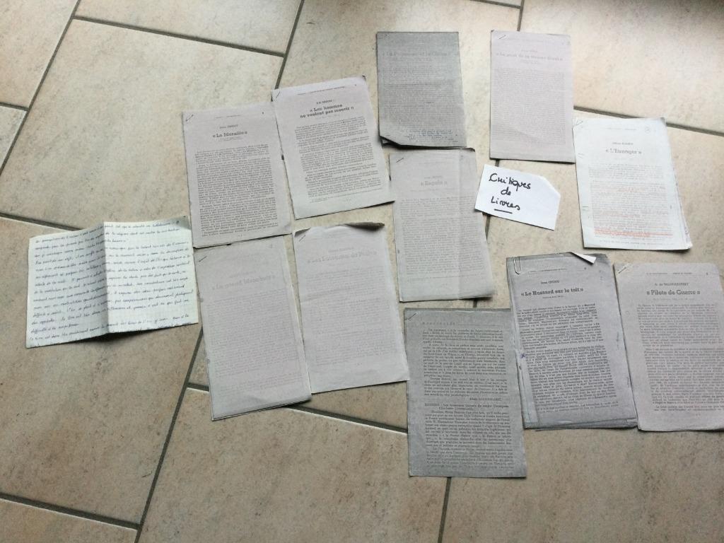 CRITIQUES DE LIVRES"GIONO"BOULE"GREENE"SIMON"HERSEY"CAMUS".., Enlèvement ou Envoi