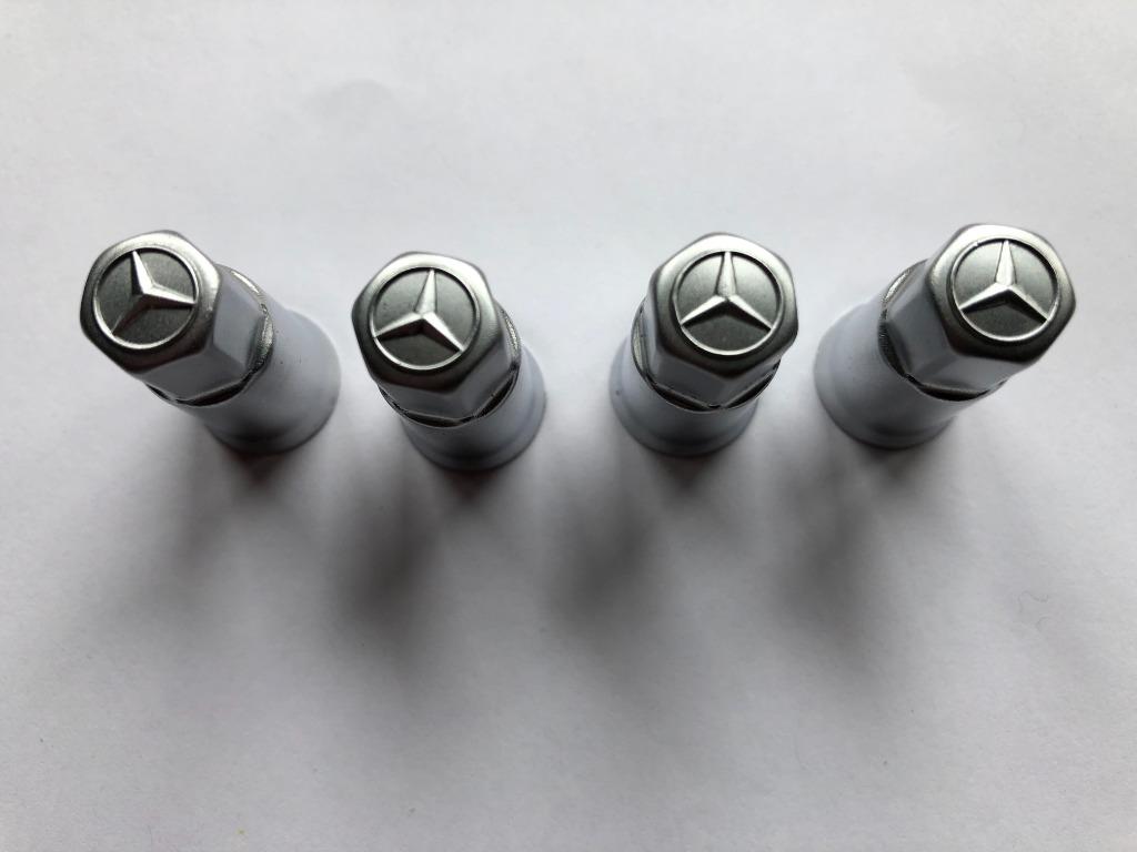 4 bouchons de valves en métal  original Mercedes Neuf, Autos, Particulier, Achat