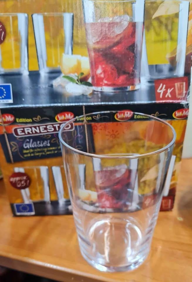 Lot de verres à sangria, punch ou ice tea, Maison & Meubles, Cuisine | Vaisselle, Comme neuf, Verre ou Verres, Verre, Enlèvement