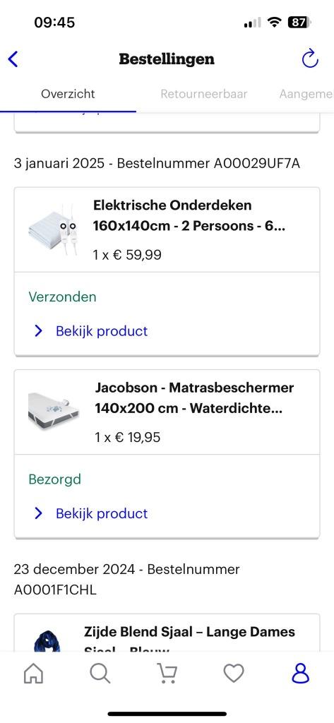 Te koop electrische onderdeken 80 x150, Ophalen, Eenpersoons, Wit, Deken of Dekbed