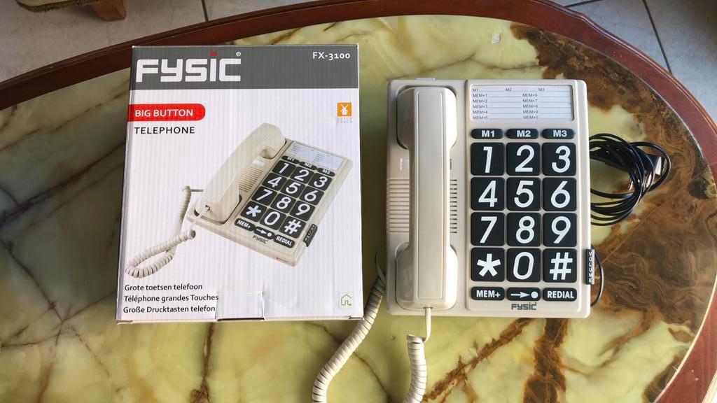 Fysic FX3100 téléphone grandes touches, Télécoms, Enlèvement ou Envoi, Comme neuf