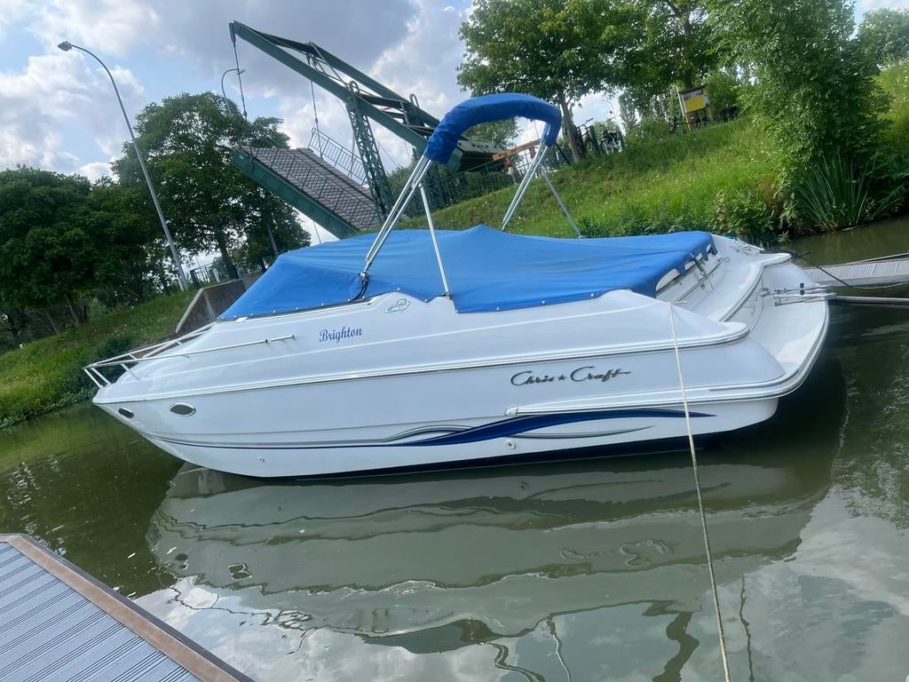 Chris craft 25 concept volvo 7.4  prachtstaat!! met trailer, Sports nautiques & Bateaux, 200 ch ou plus, Enlèvement, Utilisé, Polyester
