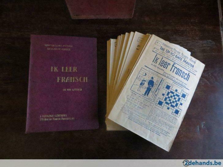 IK LEER FRANSCH in 40 lessen frans leerboek uit 1939, Frans, GROSS, Overige uitgevers, Ophalen of Verzenden