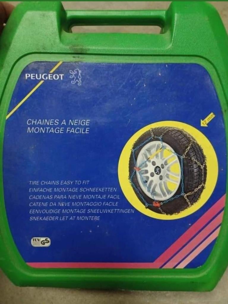 Peugeot sneeuwketting, Ophalen, Gebruikt