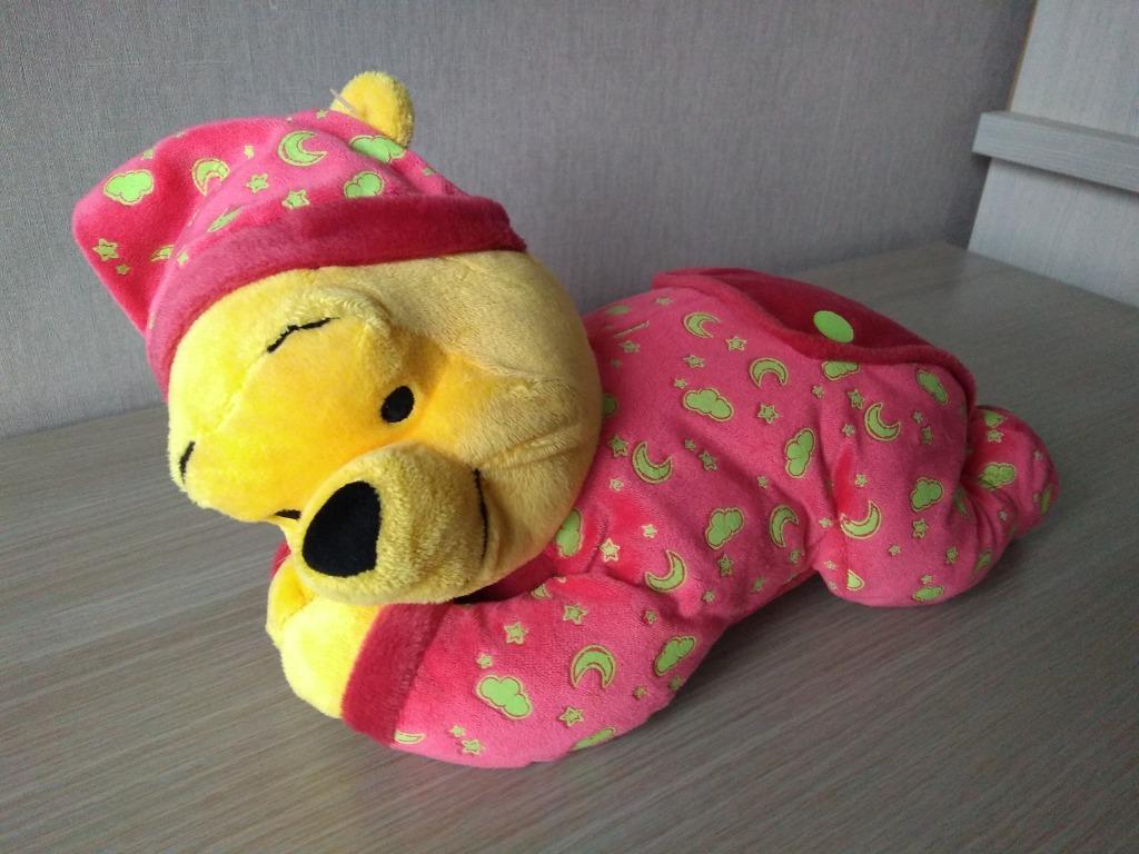 ♥ Winnie the pooh knuffel - glow in de dark - 30cm, Ophalen of Verzenden, Zo goed als nieuw