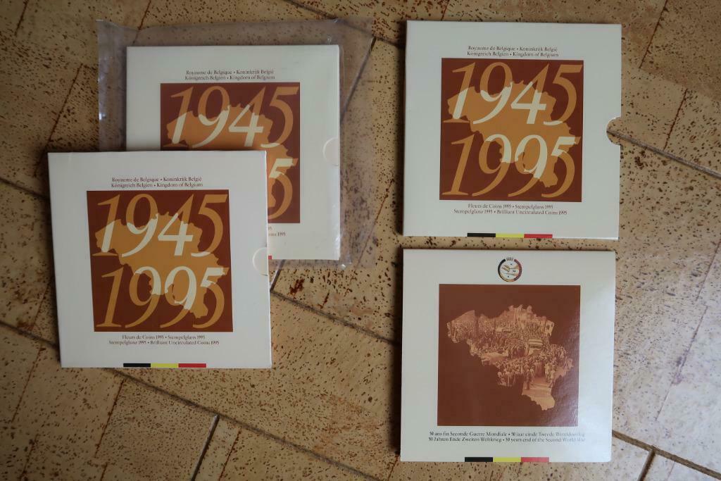 Munten : FDC Set 1995 “50 Jaar einde WOII”, Postzegels en Munten, Ophalen of Verzenden, Setje