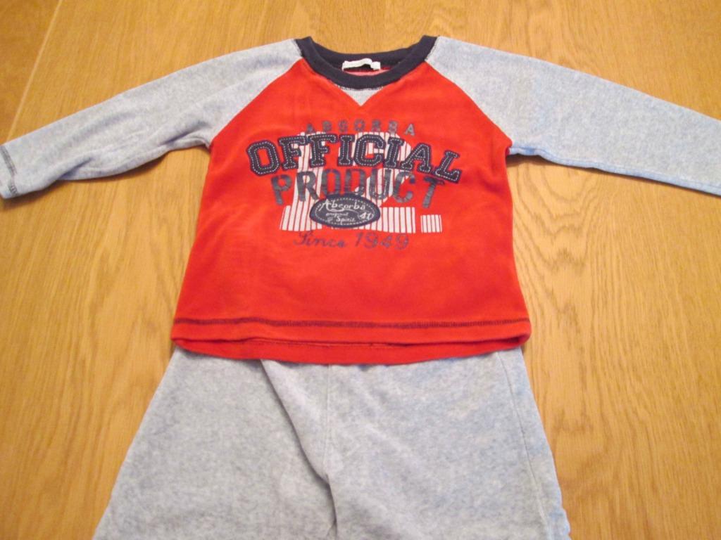 Pyjama Absorba - jongen - 2 jaar/86 cm - rood/grijs (winter), Garçon, Enlèvement ou Envoi, Comme neuf, Vêtements de nuit ou Sous-vêtements