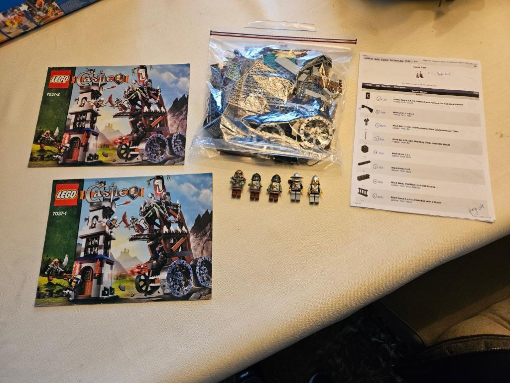 LEGO Castle Fantasy Era 7037 Tower Raid, Ophalen of Verzenden, Zo goed als nieuw, Complete set, Lego