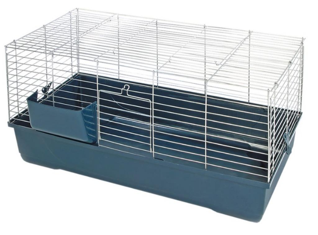 Cage Lapin Baldo 80 Chrome-Bleu, Animaux & Accessoires, Neuf, Moins de 60 cm, 75 à 110 cm, Cage