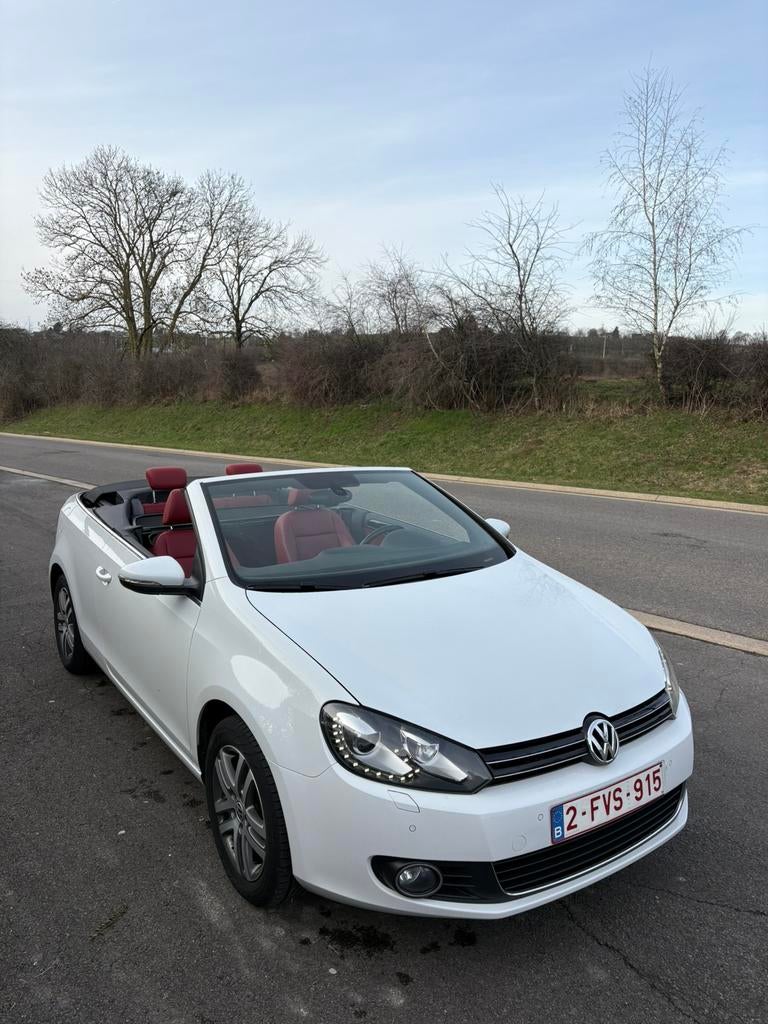 Vw golf 6 cabrio 2014 1.2 tsi 105cv Configuration trés rare, Autos, Cuir, Achat, Euro 6, Cabriolet