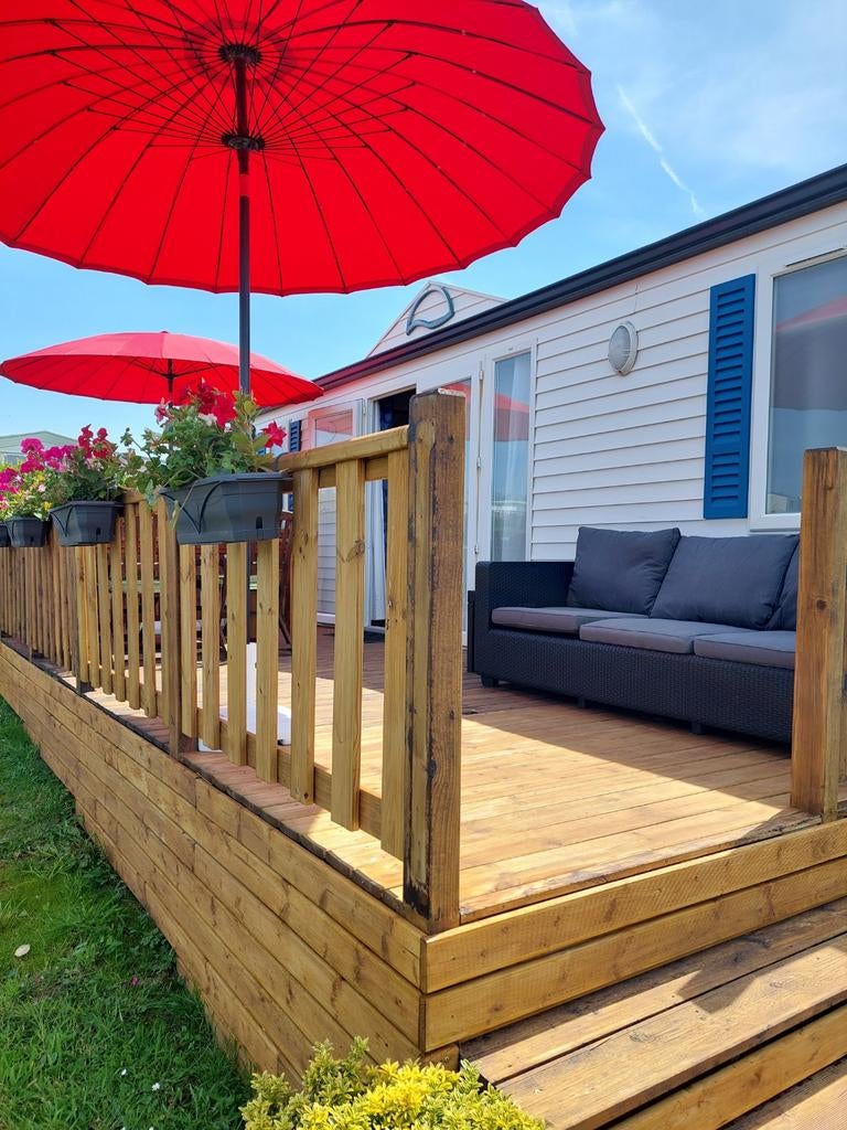 Carav. résidentielle  louer  Côte d’Opale SUPER PROMO EN MAI, Vakantie, Vakantiehuizen | Frankrijk, Aan zee, 2 slaapkamers