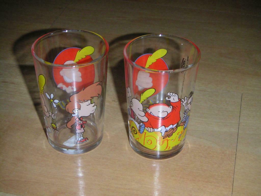 2 glazen TITEUF Amora, Verzamelen, Ophalen of Verzenden, Gebruikt, Overige typen