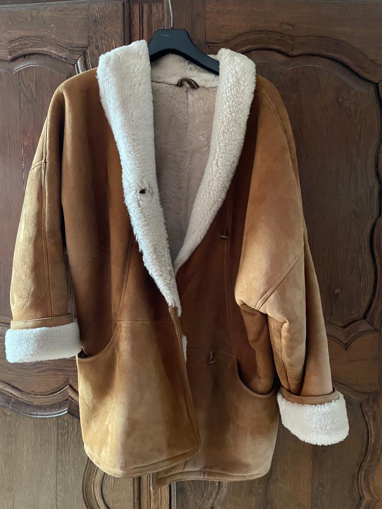 vestes de fourrure, Enlèvement, Comme neuf, Beige