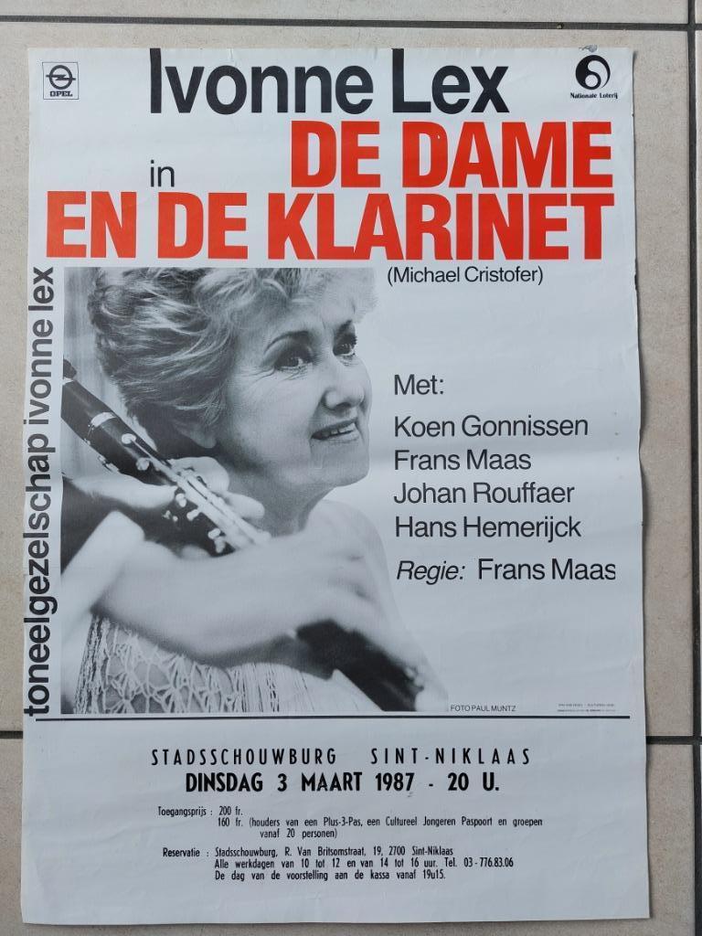 oude poster : toneelgezelschap Ivonne Lex (1987), Envoi