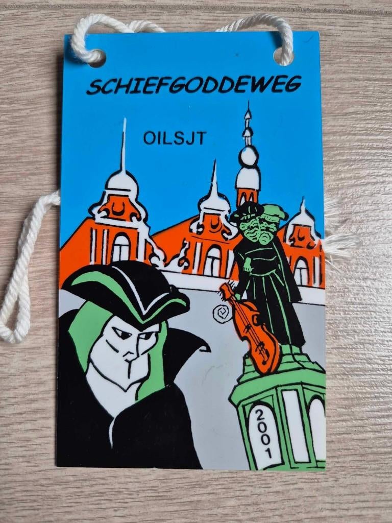 Carnaval Aalst medaille Schiefgoddeweg 2001, Ophalen of Verzenden
