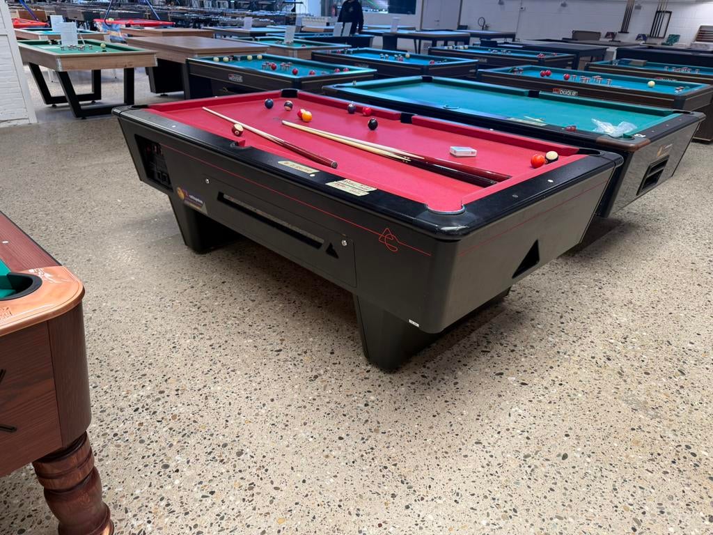 poolbiljart pooltafel met leisteen cafemodel, Sport en Fitness, Ophalen, Gebruikt, Pooltafel