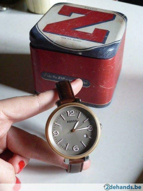 Dameshorloge Fossil, Bijoux, Sacs & Beauté, Enlèvement ou Envoi, Neuf, Autres matériaux, Fossil